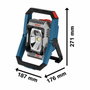 Bosch Professional GLI 18V-2200 C Projecteur LED 2200 Lumens