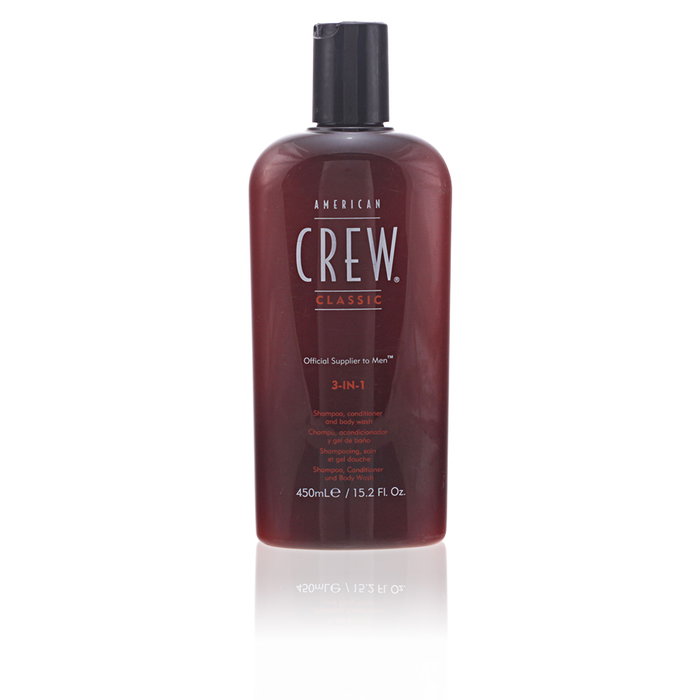 American Crew Champú 3 en 1 450ml Shampoing Après-Shampoing Gel Douche Unisexe American Crew Champú 3 en 1 450ml Shampoing Après-Shampoing Gel Douche Unisexe