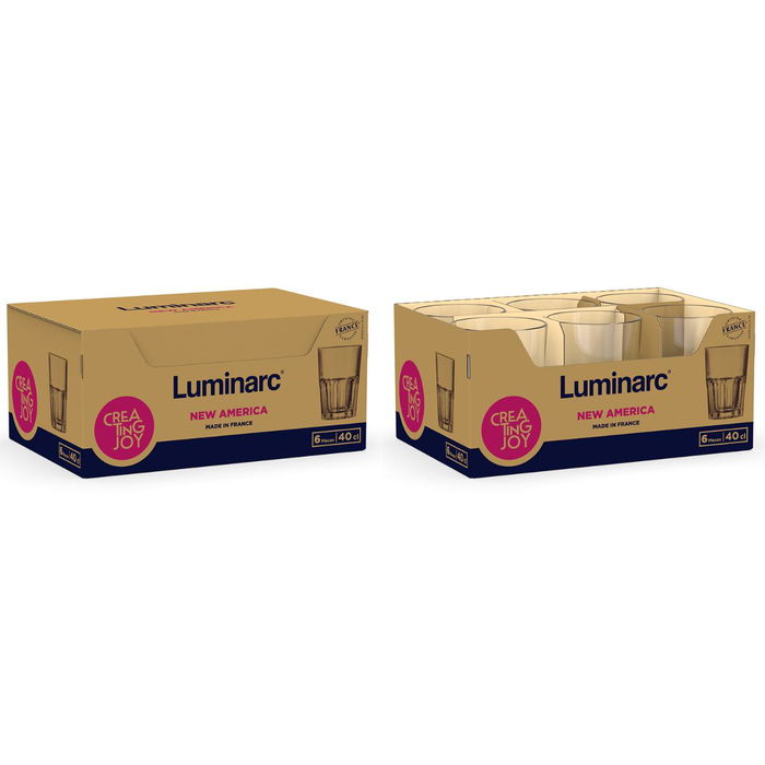 Vaso Alto Vidrio Eco New America Luminarc 40 cL (6 Unidades) Vaso Alto Vidrio Eco New America Luminarc 40 cL (6 Unidades)