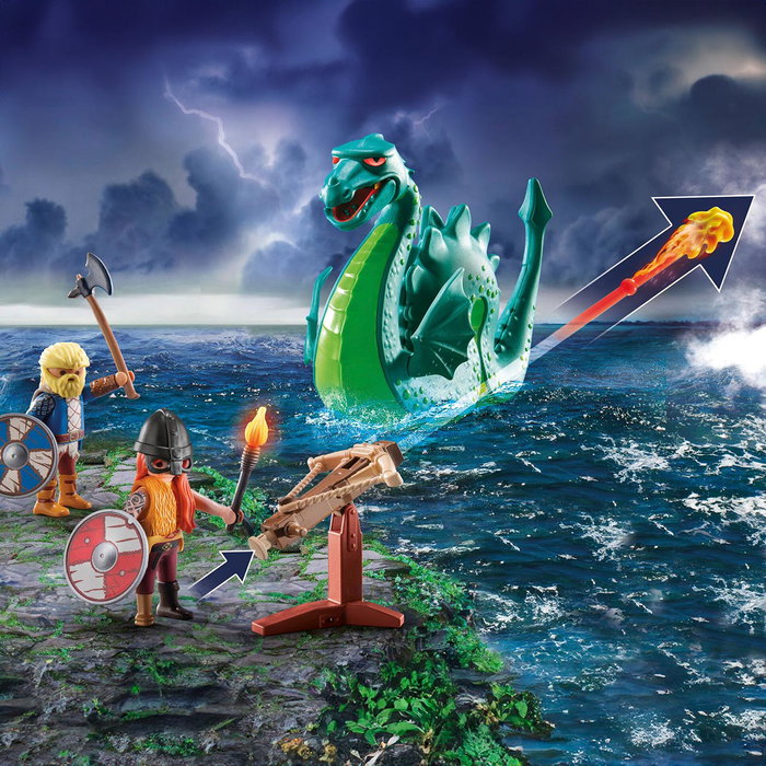 PLAYMOBIL Vikings avec monstre marin Promo Pack 71830