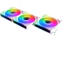 Xigmatek Starlink Ultra Arctic Blanc - Pack de 3 Ventilateurs PC ARGB 120mm, 800-2000 RPM, <29.2 dBA, 68.5 CFM, Hub Inclus