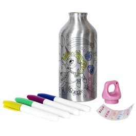 Cook Concept Bouteille Isotherme 550 ml à Colorier LICORNE
