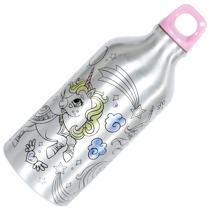 Cook Concept Bouteille Isotherme 550 ml à Colorier LICORNE Cook Concept Bouteille Isotherme 550 ml à Colorier LICORNE