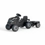 Smoby Tracteur à pédales Farmer XL avec remorque - Noir