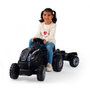 Smoby Tracteur à pédales Farmer XL avec remorque - Noir
