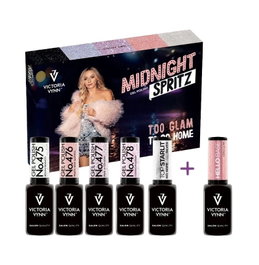 Victoria Vynn Pack Gel Polish Midnight Spritz avec Top Starlit Silver