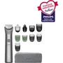 Philips MG5941/15 - Tondeuse multifonction 11-en-1 sans fil et étanche pour barbe et cheveux - Series 5000 - Autonomie 120 min - Gris clair