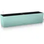 Lechuza Balconera Color 80 - Jardinière de balcon suspendue ou posée - 79 x 19 x 19 cm - 12 L - Vert pastel - Pour extérieur