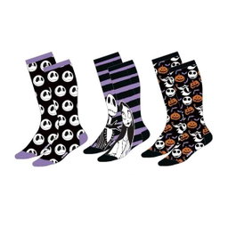 Cerdá T3845 Pack de 3 chaussettes The Nightmare Before Christmas - Taille unique 38/45