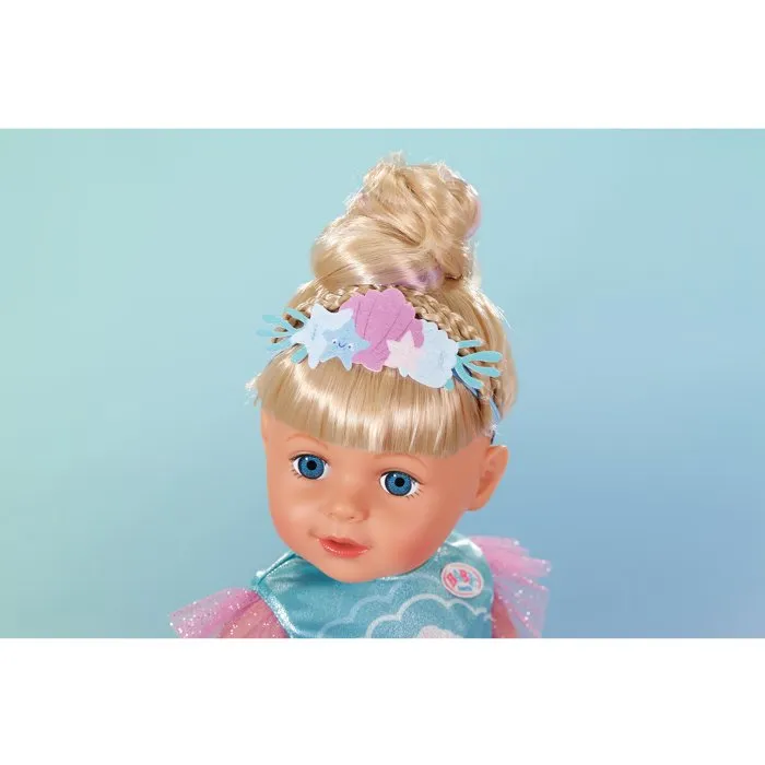 Baby Born - Robe sirène à paillettes avec bandeau coquillage pour poupon 43 cm - Accessoire poupée - À partir de 3 ans