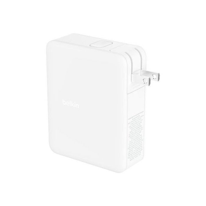 Belkin WCH014btWH BoostCharge Pro 140W Chargeur Murale GaN 3 Ports USB-C 1 USB-A Blanc Belkin WCH014btWH BoostCharge Pro 140W Chargeur Murale GaN 3 Ports USB-C 1 USB-A Blanc