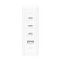 Belkin WCH014btWH BoostCharge Pro 140W Chargeur Murale GaN 3 Ports USB-C 1 USB-A Blanc