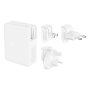 Belkin WCH014btWH BoostCharge Pro 140W Chargeur Murale GaN 3 Ports USB-C 1 USB-A Blanc