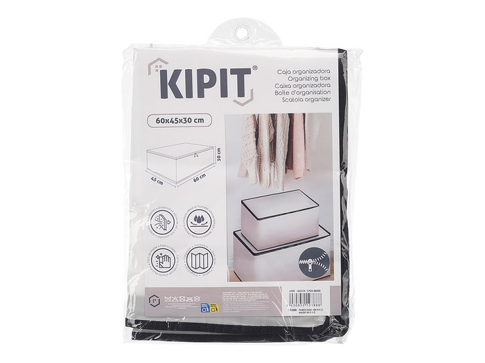 KIPIT Boîte organisatrice pliable Blanco