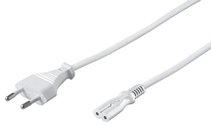 MicroConnect Cordon d'alimentation UE Type C - C7, 2m, Blanc MicroConnect Cordon d'alimentation UE Type C - C7, 2m, Blanc