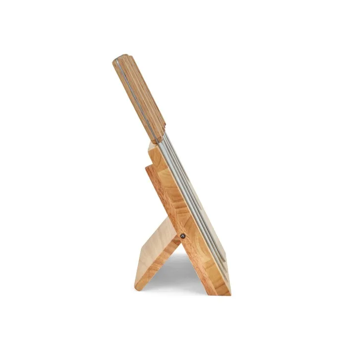 Livoo Set de 5 couteaux avec support magnétique, lames en acier inoxydable 20-32.5 cm - Réf. MEC136