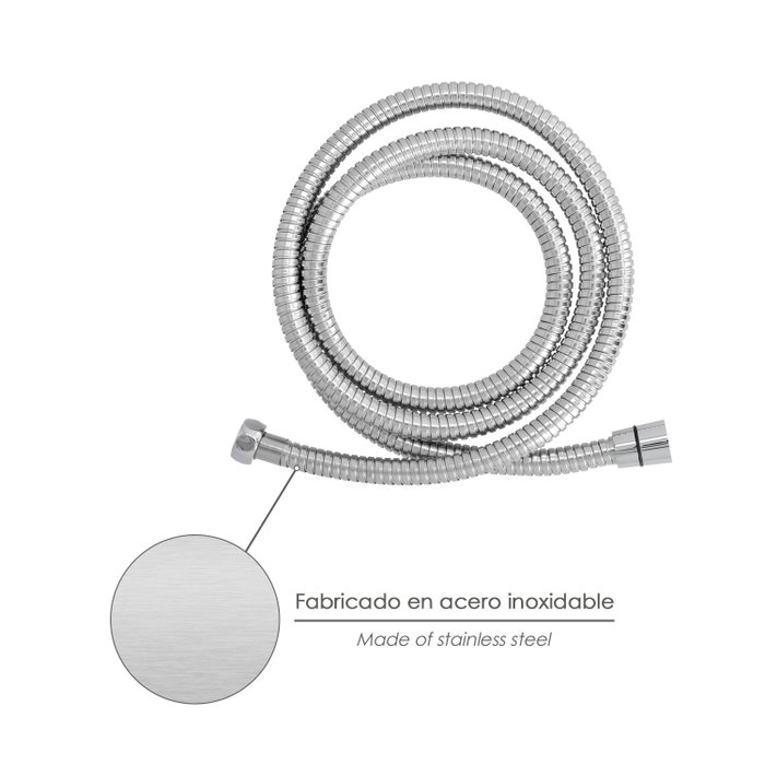 ORYX Flexible de douche en métal extensible 1,7-2m