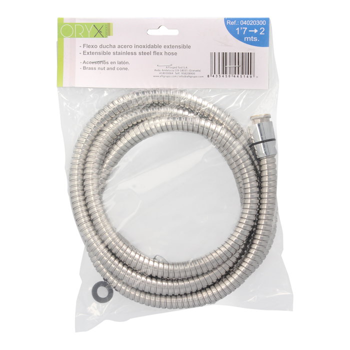 ORYX Flexible de douche en métal extensible 1,7-2m