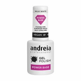 Andreia Power Base Milky White - Base de Haute Viscosité pour Ongles - Augmente la Résistance - 10.5 ml