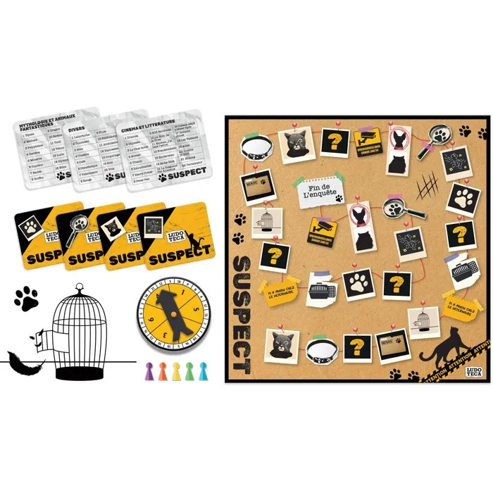 Liscianigiochi Suspect - Jeu de Société de Bluff et Stratégie - Pour 3 à 5 joueurs dès 12 ans - Durée 30 min