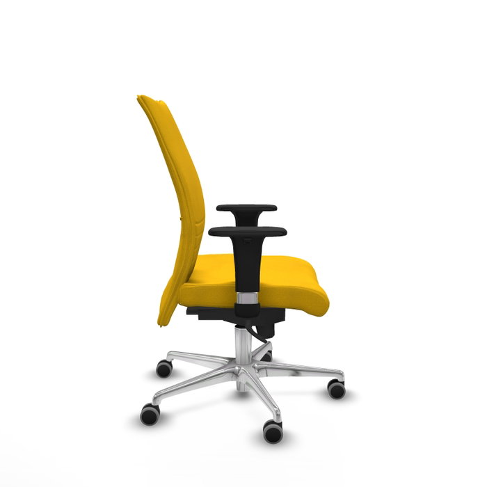 Piqueras Y Crespo Chaise Albacete Confidente Jaune avec Mécanisme Synchro et Base Aluminium Piqueras Y Crespo Chaise Albacete Confidente Jaune avec Mécanisme Synchro et Base Aluminium