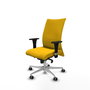 Piqueras Y Crespo Chaise Albacete Confidente Jaune avec Mécanisme Synchro et Base Aluminium