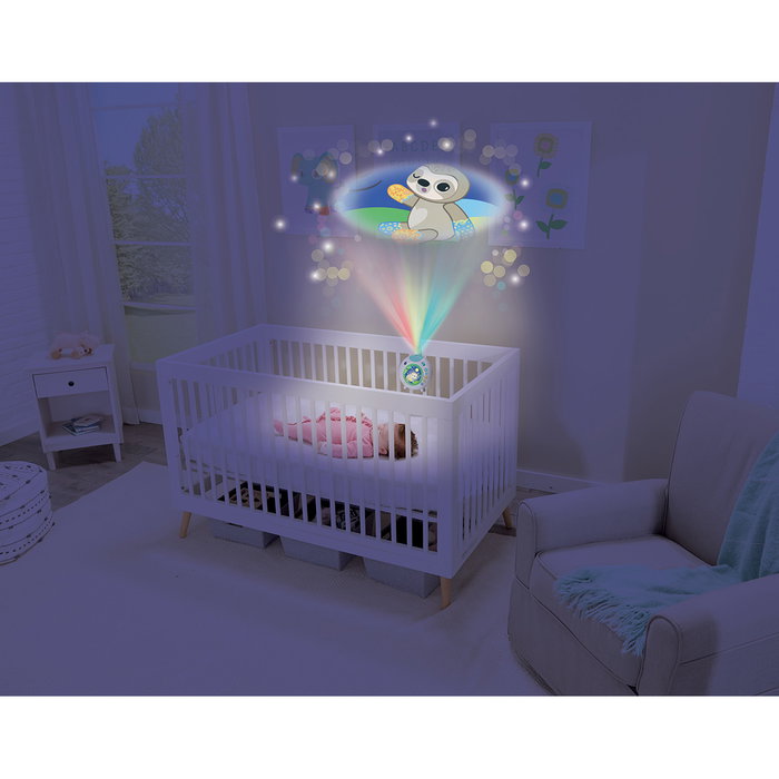 V-Tech Projecteur Portatif Duerme Conmigo 80-540322 avec Ours Paresseux pour Bébé, Temporisateur 15/45 min, Sensor de Son Anti-Larmes, Musiques et Berceuses V-Tech Projecteur Portatif Duerme Conmigo 80-540322 avec Ours Paresseux pour Bébé, Temporisateur 15/45 min, Sensor de Son Anti-Larmes, Musiques et Berceuses