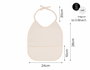 Innspiro Lot de 50 bavoirs en coton 24x28 cm