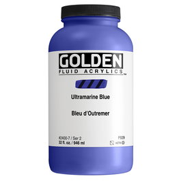 Golden Fluid Couleurs Acryliques Azur Ultramar 946 ml
