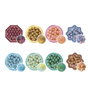 Aquabeads Set de Recharge de Perles Aquarelle 800 pièces, 8 couleurs