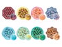 Aquabeds Set de recharges de perles à eau, 800 perles en 8 couleurs