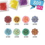 Aquabeds Set de recharges de perles à eau, 800 perles en 8 couleurs