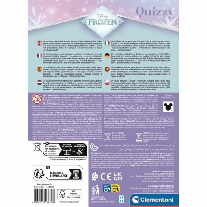 Clementoni Quizzy La Reine des Neiges - Jeu avec stylo interactif sonore et lumineux Clementoni Quizzy La Reine des Neiges - Jeu avec stylo interactif sonore et lumineux