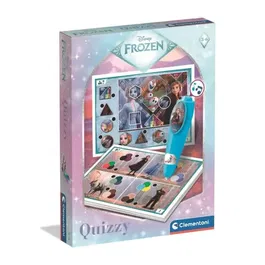 Clementoni Quizzy La Reine des Neiges, jeu éducatif interactif avec stylo électronique, sons et lumières, 24 activités pour enfants à partir de 3 ans