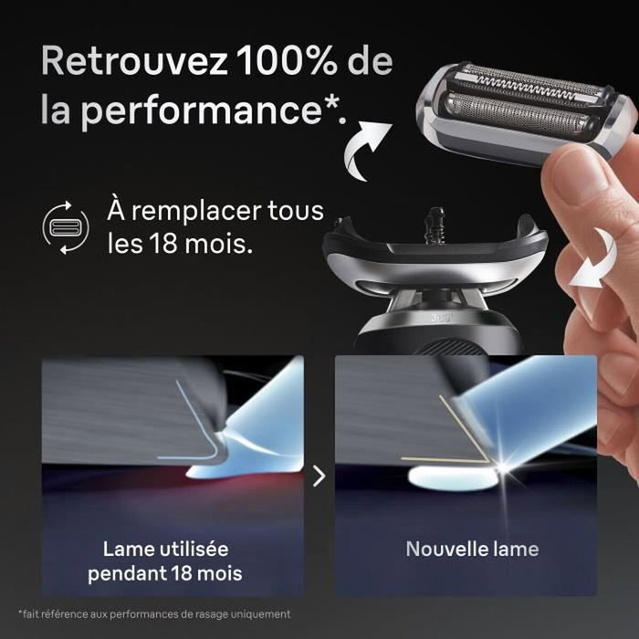Braun Tête de rasoir Series 7 à 3 lames flexibles