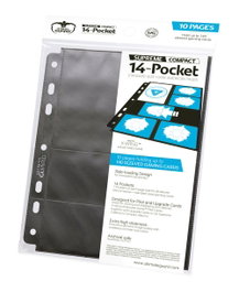 Ultimate Guard 14-Pocket Supreme Compact Pages Standard + Mini American - Noir