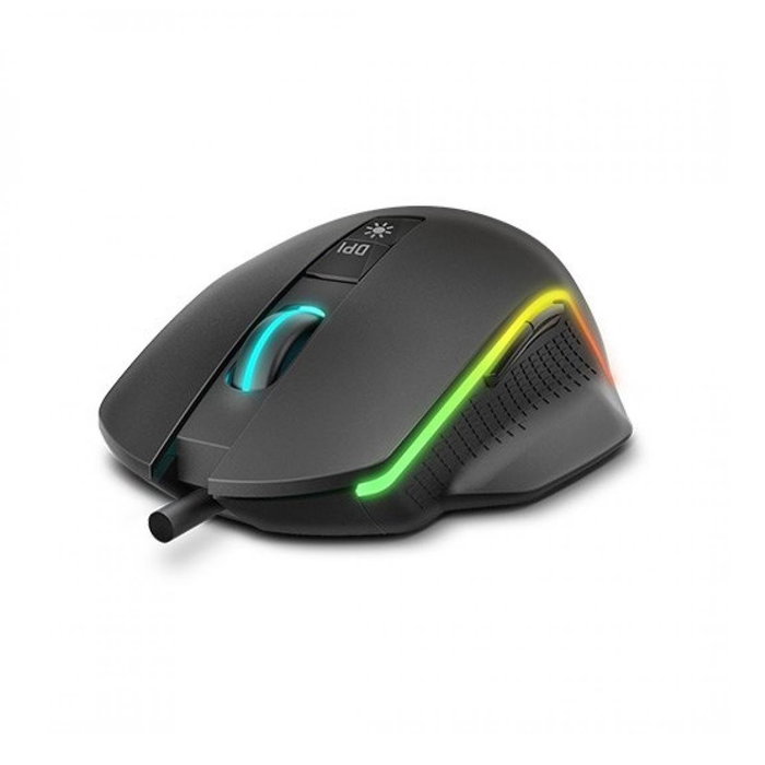 Krom NXKROMKEOS Souris Gaming Keos RGB 6400 DPI, Optique, 7 Boutons Programmables, Ergomique