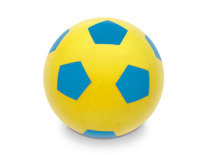 Unice - Ballon de foot souple en mousse pentagonale 200 mm - Pour enfants de 1 à 10 ans - Design envoyé aléatoirement