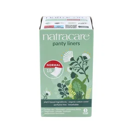 Natracare Salvaslip Normal Plié 18 Unités, Protège-slips Biologiques pour Peaux Sensibles, Sans Plastique