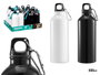 Leknes Gourde Mosqueton 500ml Aluminium Surti Couleurs 6,5x21,5x6,5cm (Set de 24)