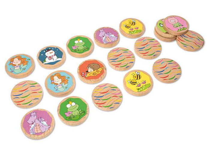 Cayro - Par & Par, jeu éducatif en bois labellisé FSC, à partir de 2 ans, multilingue (français, espagnol, anglais, portugais, italien, allemand)