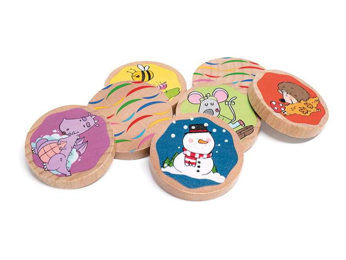 Cayro - Par & Par, jeu éducatif en bois labellisé FSC, à partir de 2 ans, multilingue (français, espagnol, anglais, portugais, italien, allemand)