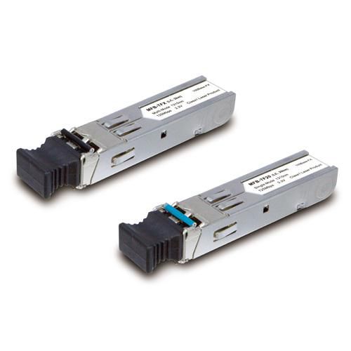Planet MFB-T Transceiver SFP 100BASE-FX, Module Optique Monomode pour Réseaux Ethernet Industriel, Portée jusqu'à 60 km