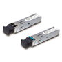 Planet MFB-T Transceiver SFP 100BASE-FX, Module Optique Monomode pour Réseaux Ethernet Industriel, Portée jusqu'à 60 km