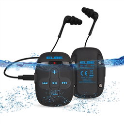 ELBE MP-118 - Lecteur MP3 portable résistant à l'eau 4GB certifié IPX8 pour natation