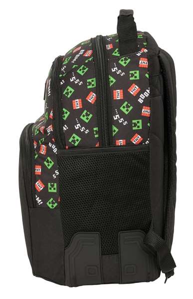 Safta Mochila doble adapt.carro Minecraft 32x42x15cm - Sac à dos à roulettes thème Minecraft, recommandé à partir de 36 mois Safta Mochila doble adapt.carro Minecraft 32x42x15cm - Sac à dos à roulettes thème Minecraft, recommandé à partir de 36 mois