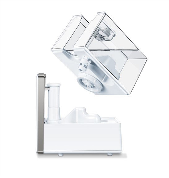 Beurer LB-88 Humidificateur d'air ultrasonique blanc avec chauffage de l'eau - Silencieux, pour pièces jusqu'à 48 m², avec diffuseur d'arômes