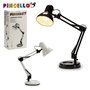 PINCELLO Lot de 6 lampes de bureau flexo en métal, couleurs assorties
