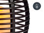 GIFTDECOR Farol Vela LED con Asa 16,5x21 cm Gris oscuro