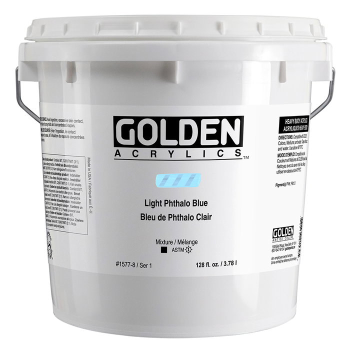 Golden Couleurs Acryliques Heavy Body Bleu Phthalo Clair 3,78 L Golden Couleurs Acryliques Heavy Body Bleu Phthalo Clair 3,78 L